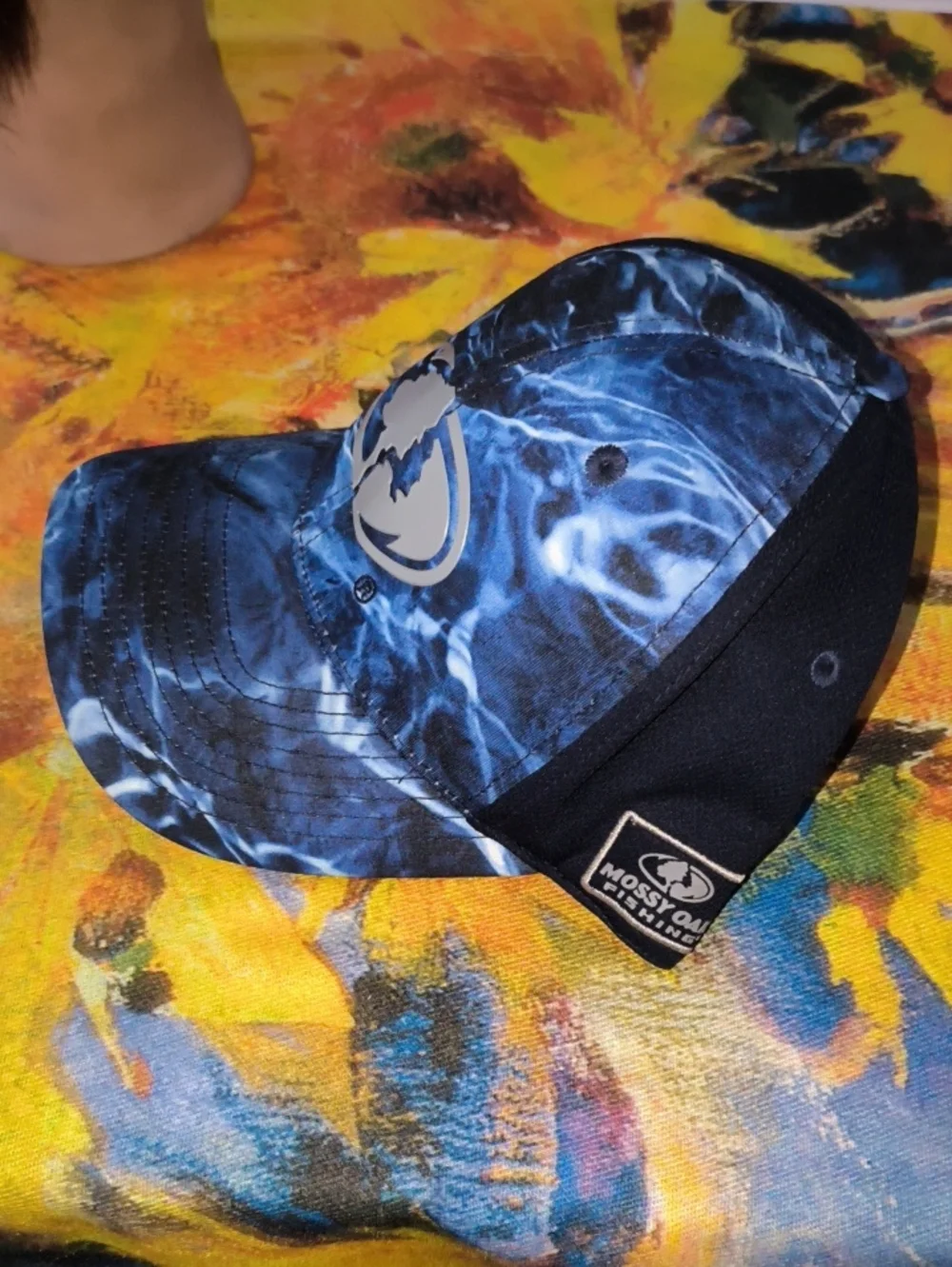 Mossy Oak Fishing Embroidered Logo Strap-on Hat Cap OSFM